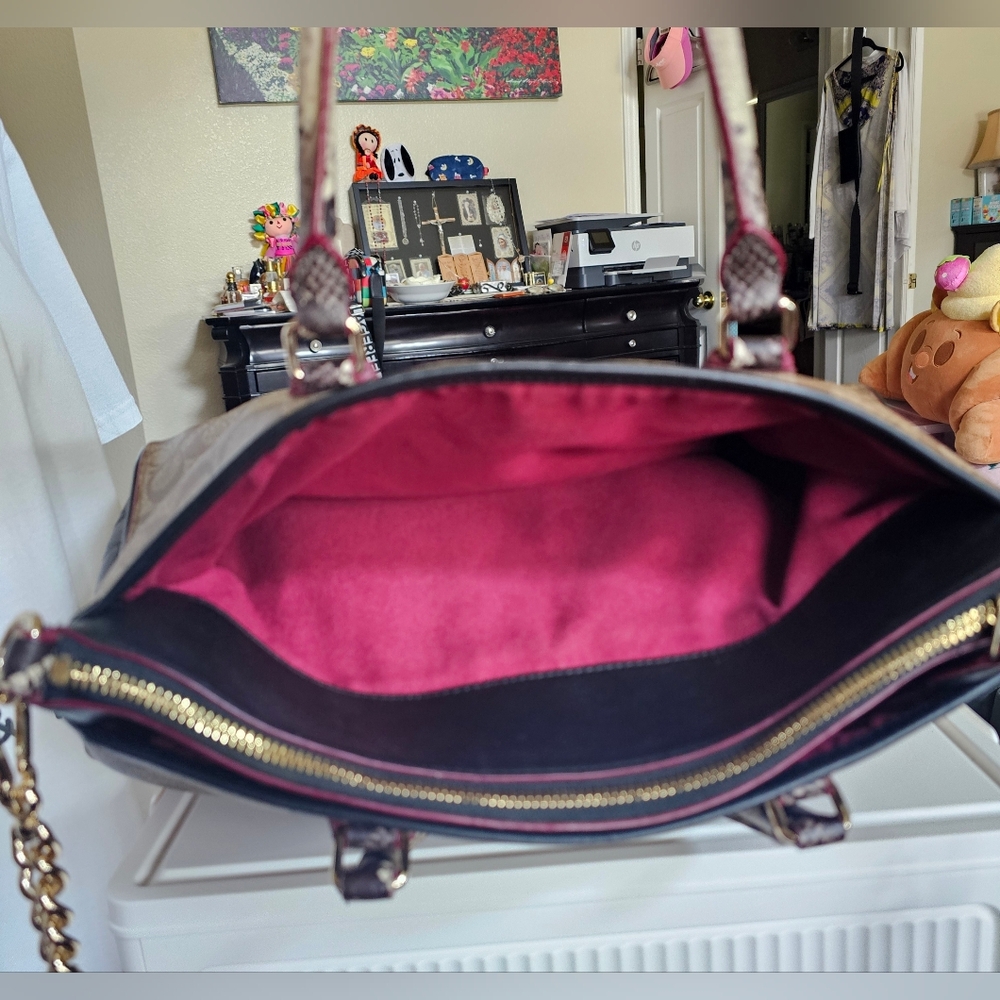 Coach Morgan Signature Satchel Bag - Picture 6 of 7